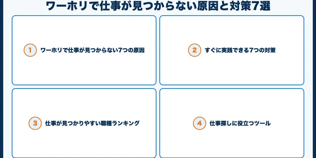 ワーホリで仕事が見つからない原因と対策7選【経験者の声】