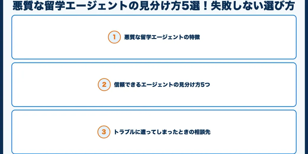 悪質な留学エージェントの見分け方5選！失敗しない選び方